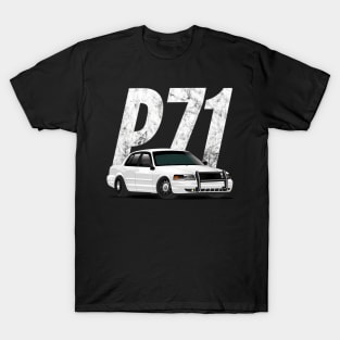 Crown Vic P71 White Cop Car Interceptor Vic T-Shirt